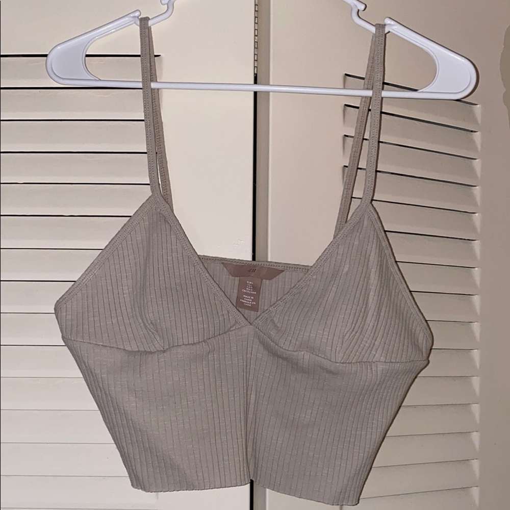 H&M Ribbed Taupe Tank Top or Bralette